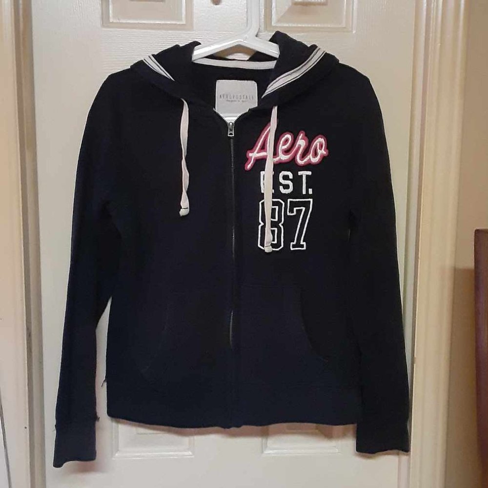 Aeropostale Dark Blue Full Zip Hoodie